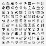 100 doodle business icon