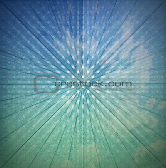Vintage Sunbeams Abstract Background