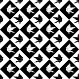 Design seamless monochrome diamond pattern with a silhouette of 