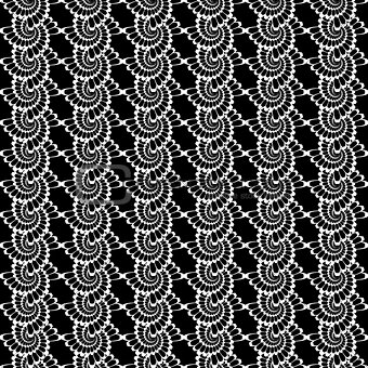 Design seamless monochrome vertical wattled pattern