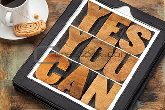 Yes you can - motivational text