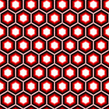 Design seamless hexagon geometric pattern. Colorful trellis back