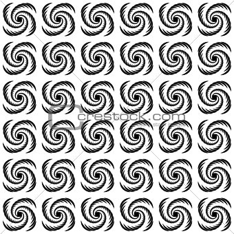 Design seamless uncolored wave pattern