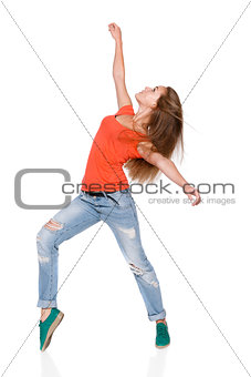 Woman hip hop dancer