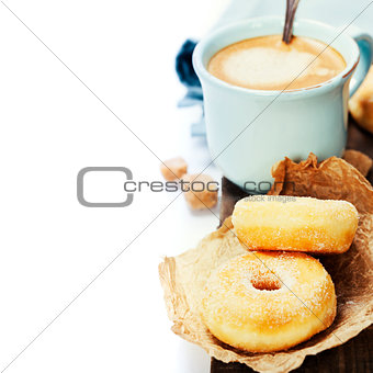 coffe and fresh donuts