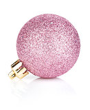 Pink christmas bauble