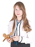 girl with stethoscope