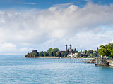 View to the lake Bodensee at Friedrichshafen