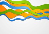Colorful vector waves