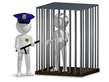 cop and prisoner
