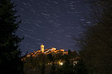 Sacred Mount of Varese, star trails