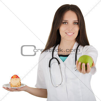 Nutritionist Comparing Diets