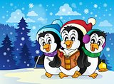 Christmas penguins theme image 2