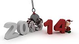 2014 new year wrecking ball