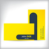 Simple yellow business card design