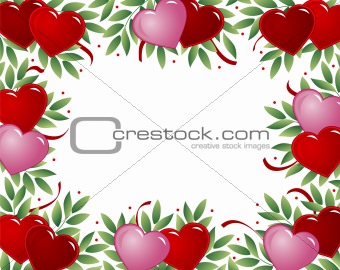 Valentines heart frame