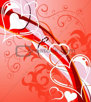 background of hearts