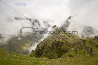 Fog Covered Machu Picchu