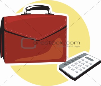 Bag and calculator