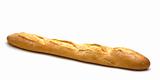 baguette on white background