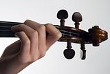 Fingering violinist