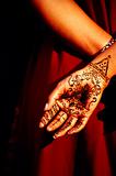 henna painting on hand