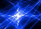 Blue electric fractal