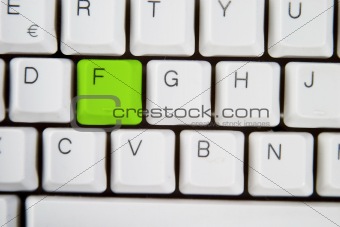 Computer Keyboard Letter F