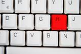 Computer Keyboard Letter H