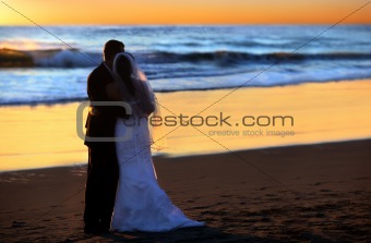 Wedding at sunset