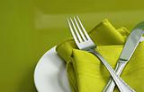 Lime Green Table Setting