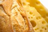 baguette and cheese background