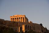 The Acropolis of Athens During the Sunset
