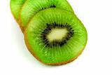 Slices of green kiwi