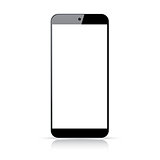 Modern responsive smartphone vector - Illustration isolated on white