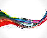 multy color wave background