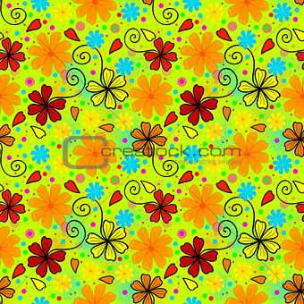 Bright and crazy summer pattern