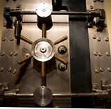 Vintage Old Bank Vault Safe Security Door