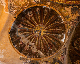 Jesus and Mary Mural inside Chora Church