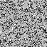 Vector seamless floral patterns on separate layers