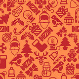 Seamless Modern Christmas Background Pattern