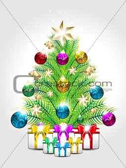 Abstract Vector Christmas Tree