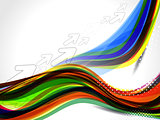 Rainbow Color Wave Background
