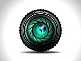 Vector Camera With Colorfull Lens