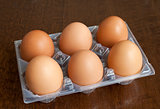 Six heg eggs