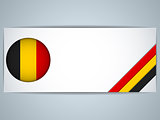 Belgium Country Set of Banners