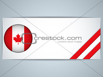 Canada Country Set of Banners