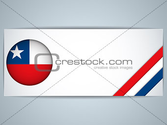 Chile Country Set of Banners
