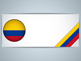 Colombia Country Set of Banners