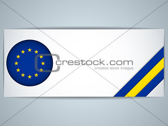 Europe Country Set of Banners